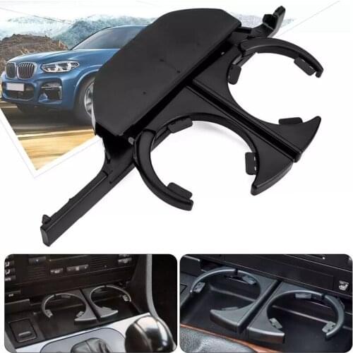 51168190205+51168190206 Portable Retractable Car Drink Holder Cup Holder for -Bmw E39 1995-2006 (Left + Right)