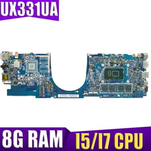 Akemy UX331UA Motherboard I5/I7 CPU 8G RAM UX331UA Mainboard For ASUS UX331UN UX331UA UX331U UX331 laptop Motherboard tested