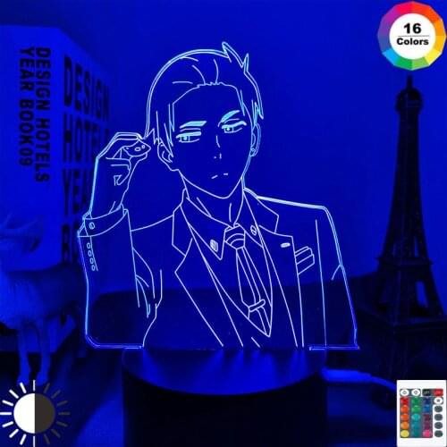 Anime Action Figure Led Night Light Manga The Millionaire Detective Balance UNLIMITED Huesca Lamp Kawaii Room Decor Light