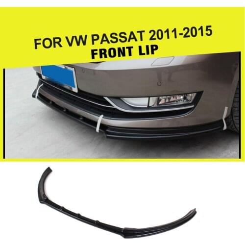 Carbon Fiber / FRP Car-Styling Racing Front Lip Spoiler Chin Bumper Protector for Volkswagen VW Passat 2011 - 2015