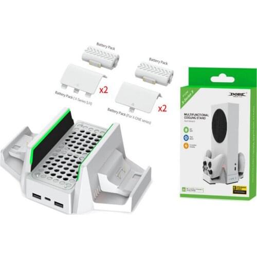 Cooling Fan Base For XBOX Series S Fan dual battery handle base charger