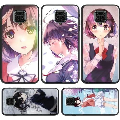 Katou Megumi Phone Case For Xiaomi Redmi Note 10 8 9 Pro 8T 9S 9T 9A 9C 8A 7A K40 Pro Back Cover Shell