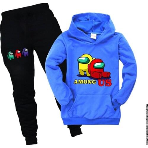 Kids Among Us Boys Clothes Childrens Clothing Sets Spring Long Sleeve Hoodie and Pants Baby Clothes 2pcs Boy Set 2-16years