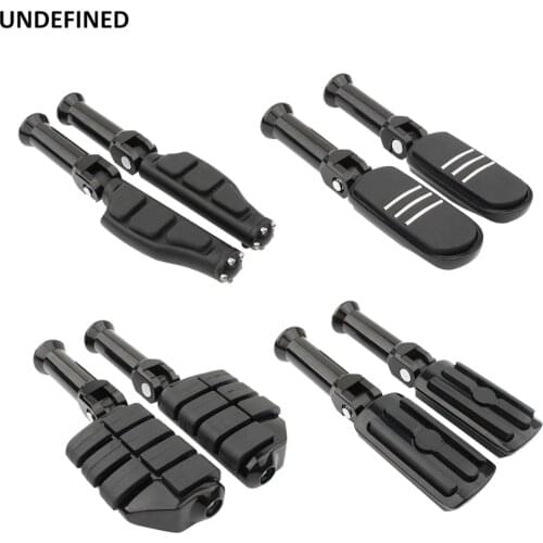 Passenger Foot Pegs Footrest Black Pedal w/ Support Bracket For Harley Softail Breakout Fat Boy 114 Street Bob Low Rider 18-2020