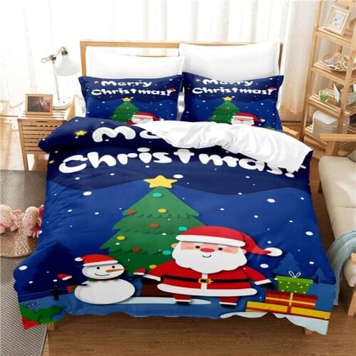 Christmas Atmosphere Bedding Set Duvet Cover Set 3d Bedding Digital Printing Bed Linen Queen Size Bedding Set Fashion Design