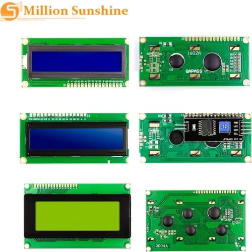 LCD1602 Blue Yellow Green Gray Backlight IIC/I2C RGB Keypad Shield LCD2002 LCD2004 for arduino raspberry pi EC32