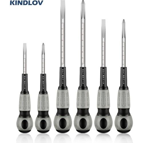 KINDLOV 6Pcs Precision Screwdriver Set Magnetic Phillips Slotted CR-V Screw Driver For Electricans Household Repair Hand Tools