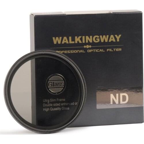 Walkingway Ultra Slim Adjustable ND2-400 Camera Filter 49/52/55/58/62/67/72/77/82mm Professional Optical Neutral Density Filter