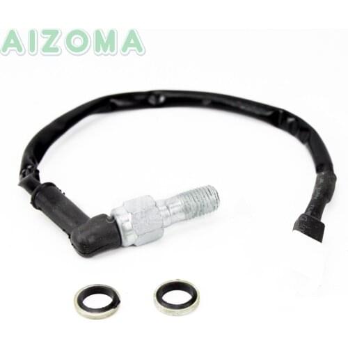 Motorcycle Hydraulic Brake Pressure Switch M10 x 1.0mm Single Banjo Bolt Light Cable Universal For Kawasaki Suzuki Yamaha Honda