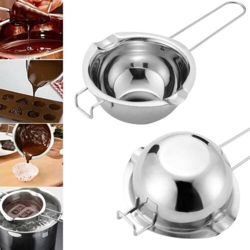 Stainless Steel Chocolate Melting Pot Double Boiler Milk Bowl Butter Candy Warmer Pastry Melt Pot Kitchen Dessert Baking Tool