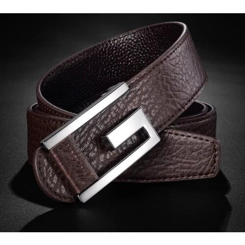 Mens famous brand belt high quality luxury brand blue leisure luxury brand wedding cow leather belt