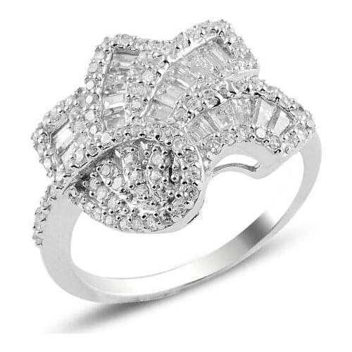 Silver 925 Sterling Zircon Stone Ring