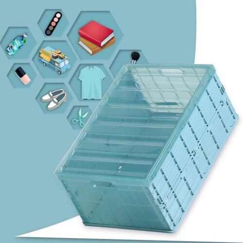 Foldable Storage Box Portable Clothes Bra Organizer Wardrobe Storage Basket Offices Home Storage Plastic Container Organization