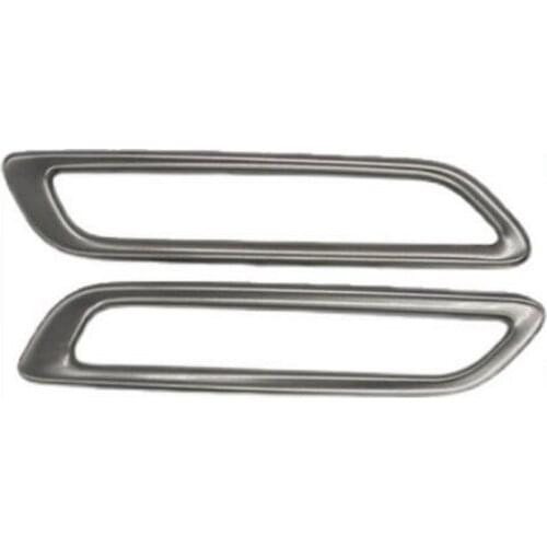 Tonlinker 6 PCS DIY Car styling Stainless steel Air Conditioning Outlet Vent Cover Case stickers for Ford Focus 2015 Accessories