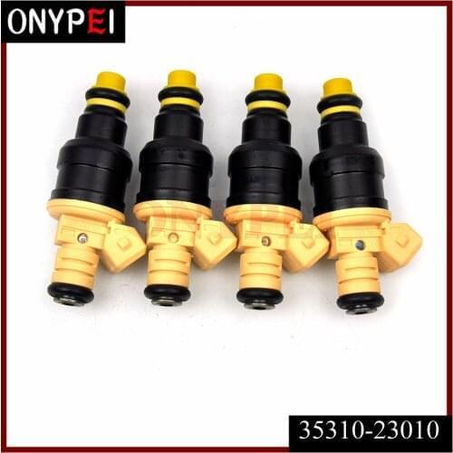 4pcs 35310-23010 Fuel Injector For Hyun-dai Elantra Elantra 1996~1998 Tiburon 1997 1.8L L4 OEM 35310-23010 9250930018 3531023010