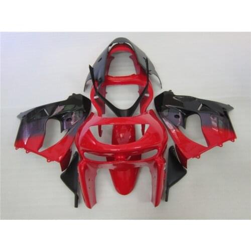 High quality ABS plastic fairing kit for Kawasaki Ninja ZX9R 98 99 red black fairings set ZX9R 1998 1999 bodywork N102