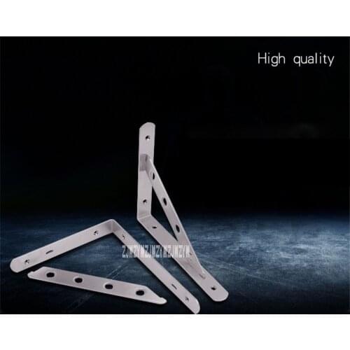120pcs/lot High Quality Wall Laminates Bracket Wall Partition Support Frame Thicken Stainless Steel Triangular Bracket 50-100kg
