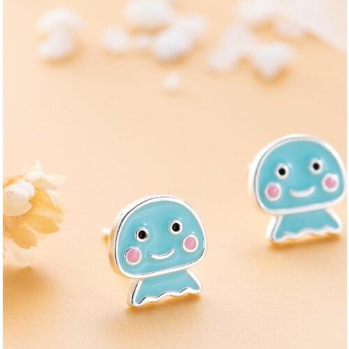 Cute Octopus Doll Earrings for Women Lovely Sea Creatures Summer Dating Animal Jewelry 2021 Trend Friend Gift Pendientes M4