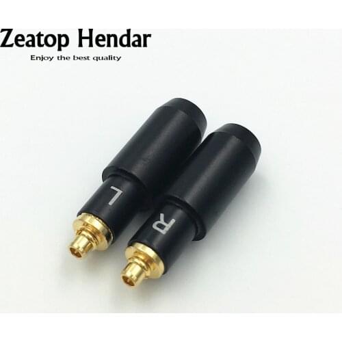 1Pair MMCX Male Gold Plated Earphone Pin Plug for Shure ED5 SE535 Straight Shape DIY Connector Long Type