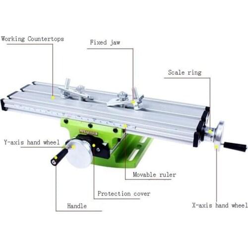 Portable Mini Multifunctional Cross Working Table/ Slide Table Support For Drilling Milling Machine Bench Drill Stent Tools 1PC