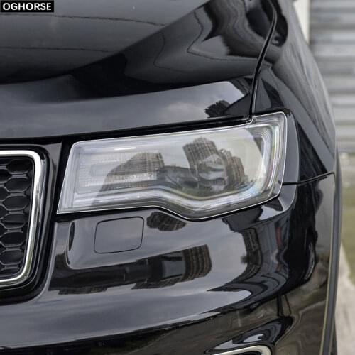 2Pcs Car Headlight Protective Film Headlamp Transparent TPU Protection Sticker For Jeep Grand Cherokee WK2 2014-2020 Accessories