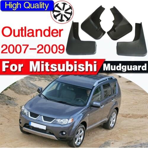 Front Rear Molded Car Mud Flaps For Mitsubishi Outlander 2007 2008 2009 Mudflaps Splash Guards Mud Flap Mudguards Fender