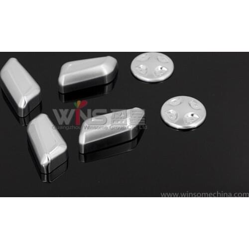 Accessories For Audi Q7 2016 Chrome Seat Button Knob Cover Trim Decorative Car Styling