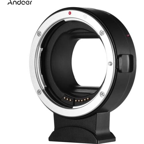 Andoer EF-EOSR AF Camera Lens Adapter Ring Electronic Aperture EXIF for Canon EF EF-S Lens to EOS R RF Mount Full Frame Camera