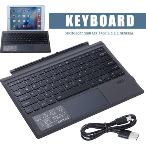 RGB Backlit Wireless Cover Magnetic Keyboard for Microsoft Surface Pro 3/4/5/6/7