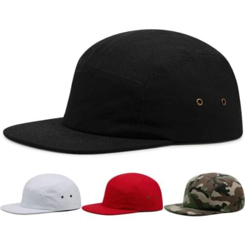 Casual Cotton 5 Panel Cap Solid Flat Brim Baseball Cap Hip Hop Blank Snapback Men Cap Outdoor Sports Kpop Cap Fashion K Pop Hat