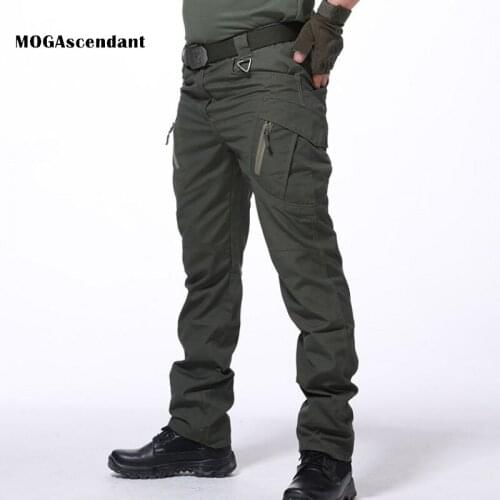 IX9 City Military Tactical Pants Mens SWAT Combat Army Cargo Pants Casual Male Hikling Pants Outdoor Camping Waterproof Pants