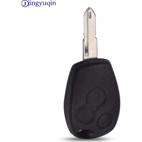 Jingyuqin 10ps Key Shell Case Cover 3 Buttons for Renault Duster Logan Fluence Clio Vivaro Master Traffic Kangoo Megane laguna