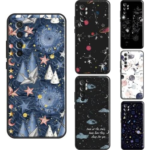 Starry Night space stars universe Case For POCO M3 Pro F2 F3 X3 Cover Bag For Xiaomi Mi 11 Pro 10T Mi 11 Ultra Note 10 Lite