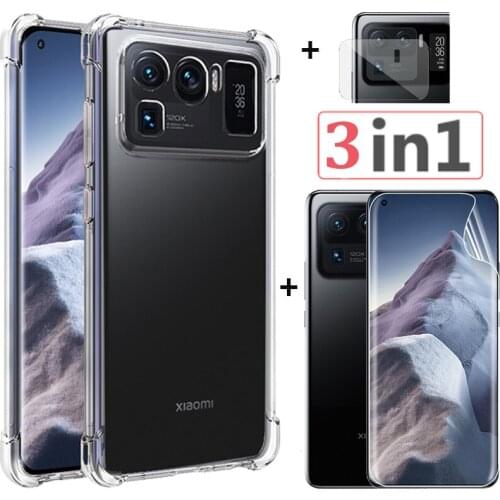 360 Full Cover Silicon Clear Case for Xiaomi Mi 11 Ultra Case Hydrogel Film Mi 11 Ultra Shockproof Case Xaiomi Mi 11Ultra Bumper
