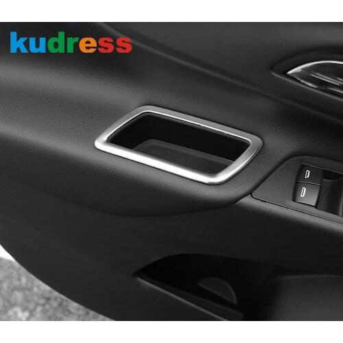 For Chevrolet Holden Equinox 2018 2019 2020 ABS Matte Inner Door Armrest Storage Box Frame Trim Cover Car Interior Accessories