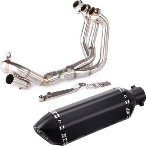 Motorcycle Exhaust System Header MT09 FZ09 2014-2018 Universal Modified 51mm Moto Manifolds XSR 900 2016-2018 Slip-on Front Pipe