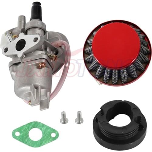 Carburetor Carb Carby + Steel 44mm Air Filter + Stack 47cc 49cc Mini Moto Dirt Pocket Bike ATV Quad Minimoto Minicross