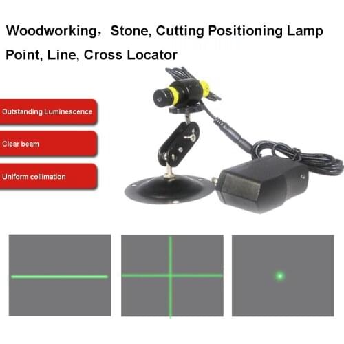 Wood stone machinery laser positioning lamp,520nm Linear laser module,Woodworking processing positioning