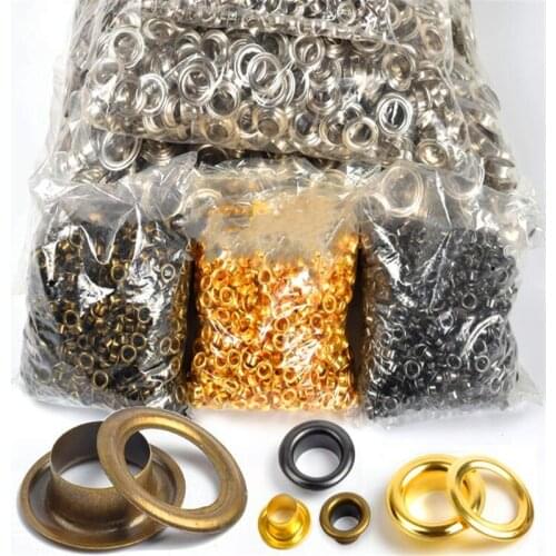 4 5 6 8 10 12 13 17 20 22mm plated metal eyelets for garments accessories EL01