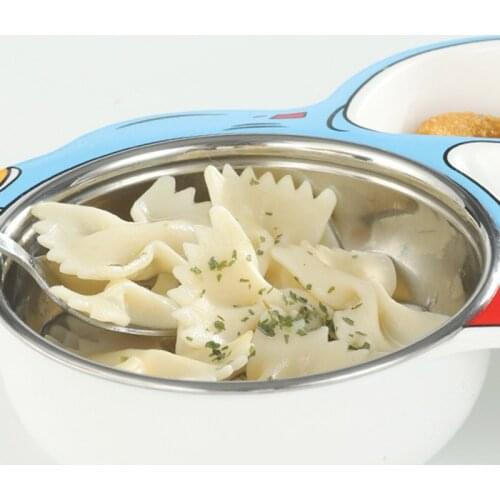 Cartoon Car Shaped Divided Baby and Toddler Plates Non-Slip Unbreakable Children Dinner Plates Dinnerware RERI889