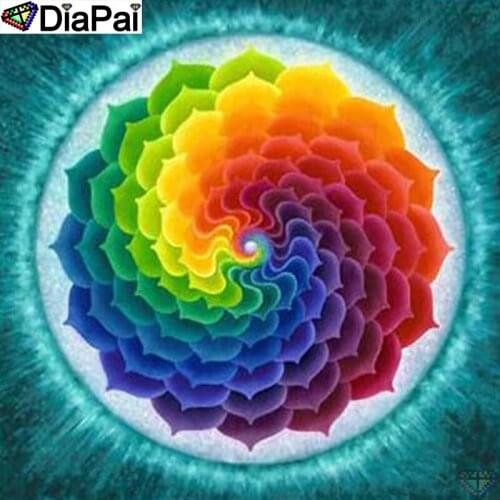 DIAPAI Art 5D Diy Diamond Painting "Religious Mandala" Diamond Pictures Cross Stitch 3D Rhinestone Embroidery Decor A26658
