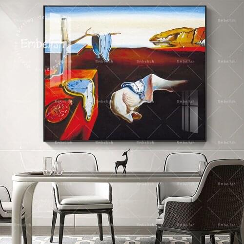 1 Pieces Abstract Artworks By salvador dali Wall Pictures Modern Home Decor HD Spray Canvas Paintings For Living Room Posers