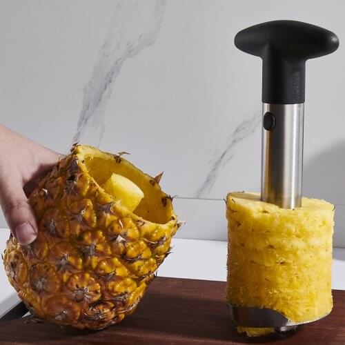 Stainless Steel Pineapple Peeler Cutter Fruit Knife Slicer A Spiral Pineapple Cutting Machine Kitchen Gadgets and Accessories