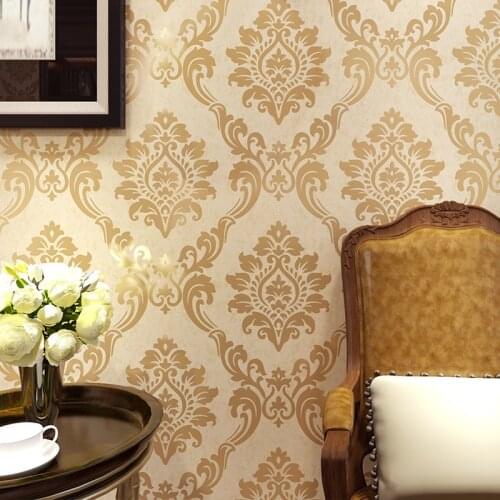 Beibehang European style retro flower non-woven special living room bedroom background wall hotel works wallpaper papier peint