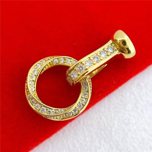 Wholesale DIY Natural Stones Beads Jewelry Making Accessories Silver/Gold/Rose Gold Metal Connector Clasps Findings