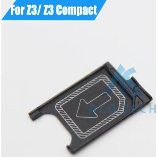 Original New Replacement Sim Card Holder Reader Sim Tray For Sony Xperia Z3 Compact Z3mini Z3 Z3Dual