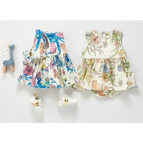 Summer With Full Moon Female Baby Princess Dress Baby One Hundred One Full Year Of Life Conjoined Triangle Ha Climb Clothes