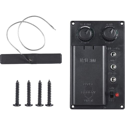 Practical DIY Plastic 4/4 Size Electric Cello EQ Pickup Piezo Set