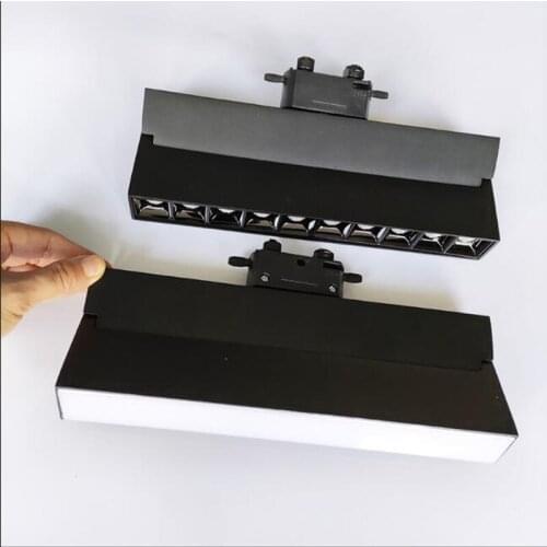 Dimmable 20W LED Track Light 20W LED Ceiling Lamp Aluminum AC85-265V LED Linear Light Floodlight Rail Lamps for Home Shop Stores