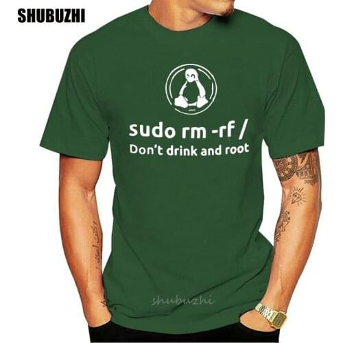 Programmer Programming Coding Coder Men T Shirt Linux Root Sudo Fun Tee Shirt Short Sleeve T-Shirt 100% Cotton Gift Clothes